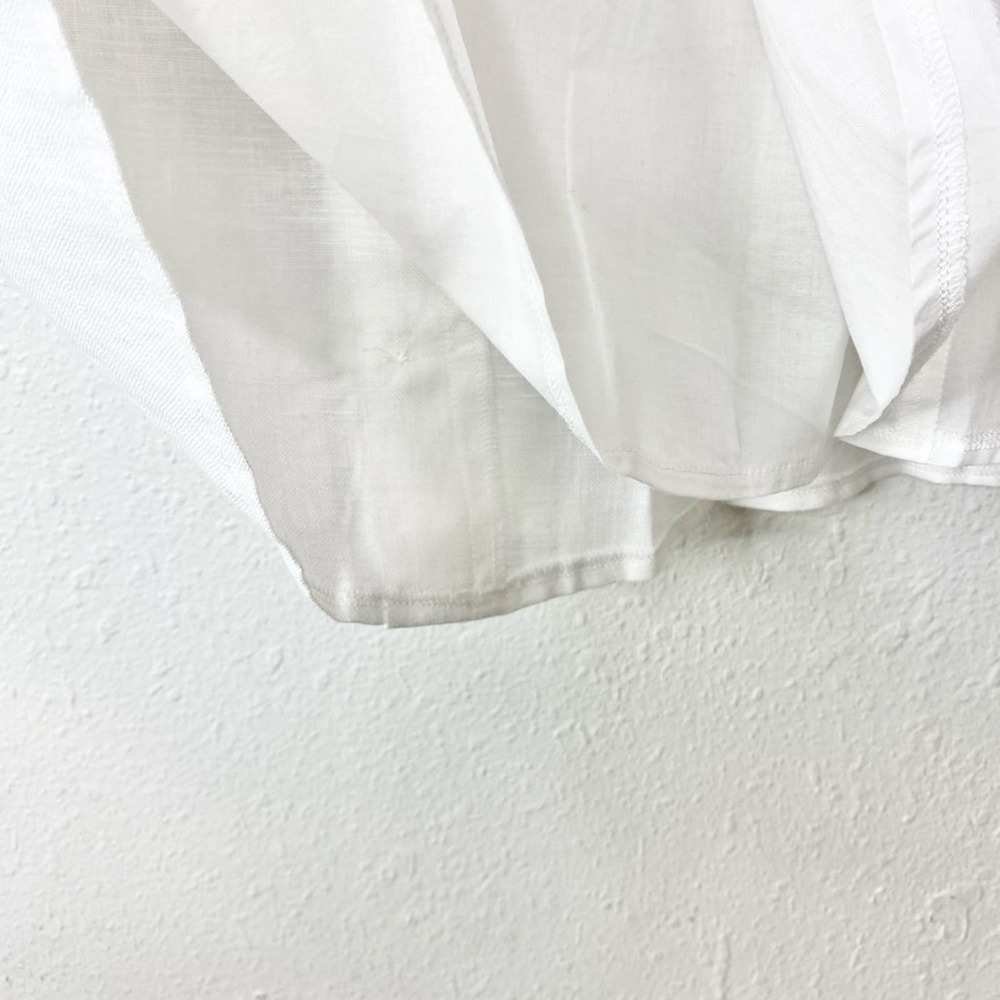 Reformation White Huckleberry Linen Mini Dress 10 NWT - Picture 5 of 9